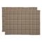 DII® Stone Variegated Plaid Recycled Yarn Rug Set, 2ft. x 3ft.